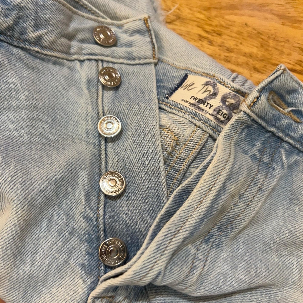 We the Free “Now Or Never” distressed denim shorts by Free People - Picture 11 of 15